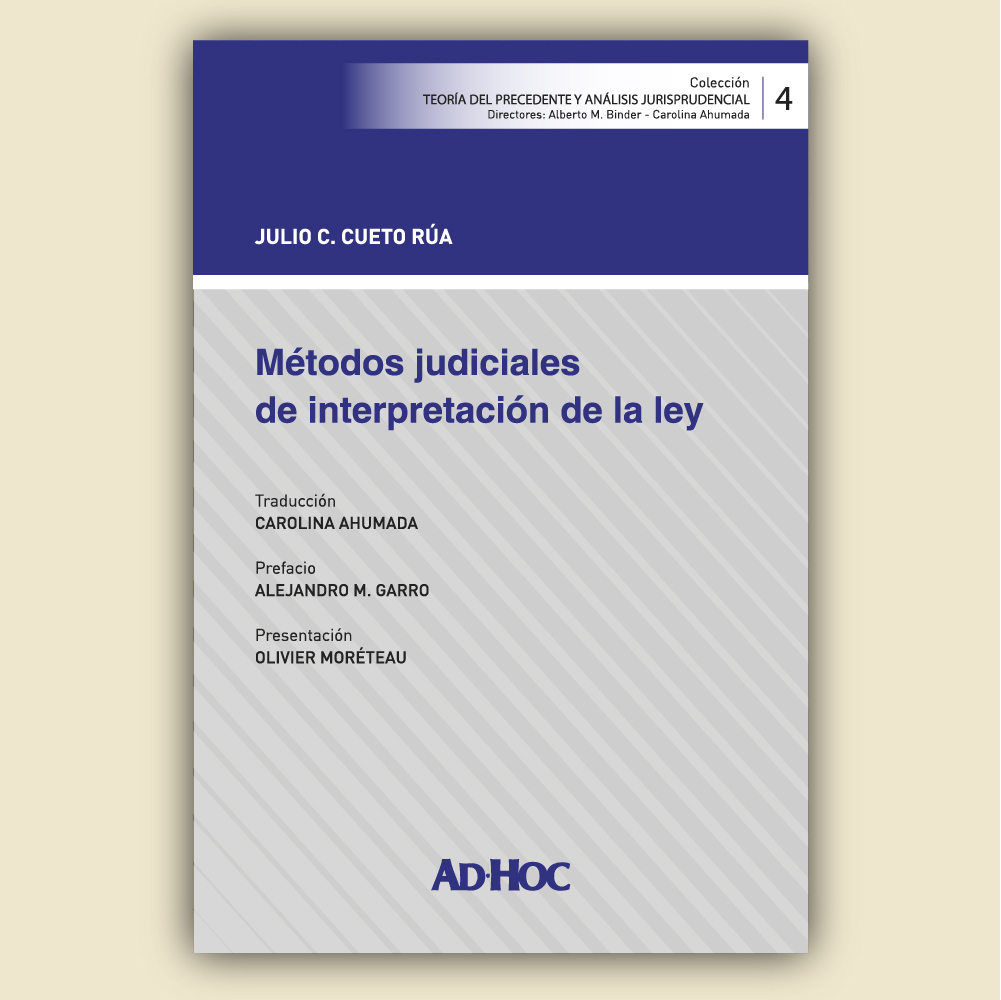 Métodos judiciales de interpretación de la ley.
